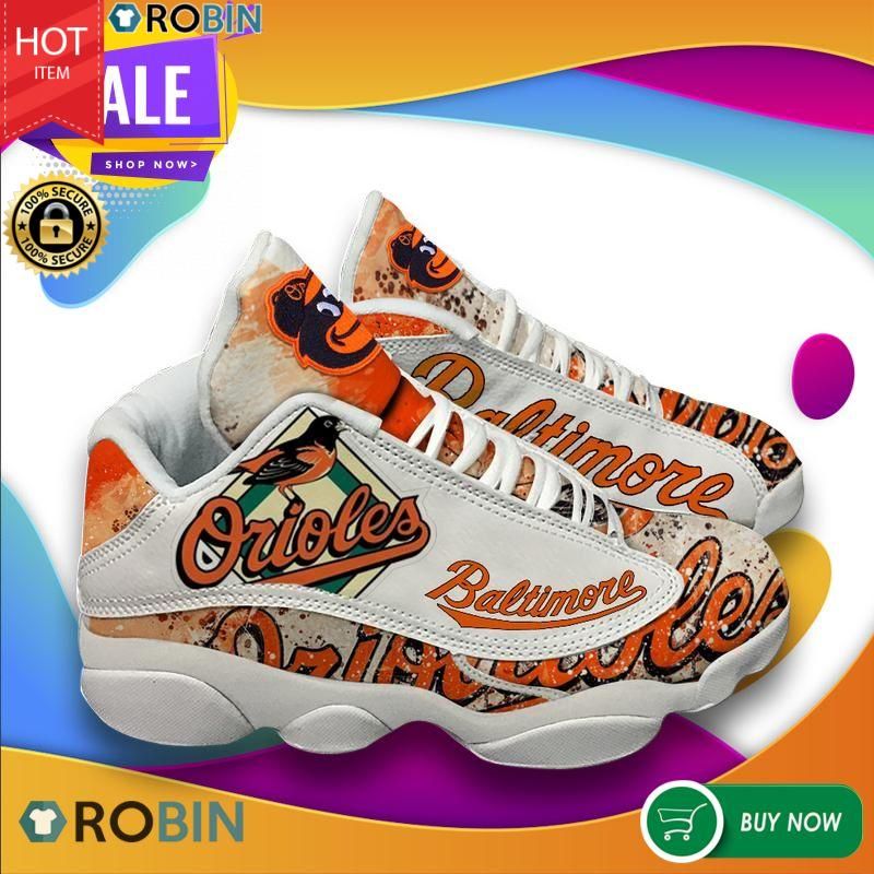 Baltimore Orioles Baseball Team Air Jordan 13 Sneakers Baltimore Orioles Baseball Team Air Jordan 13 Sneakers