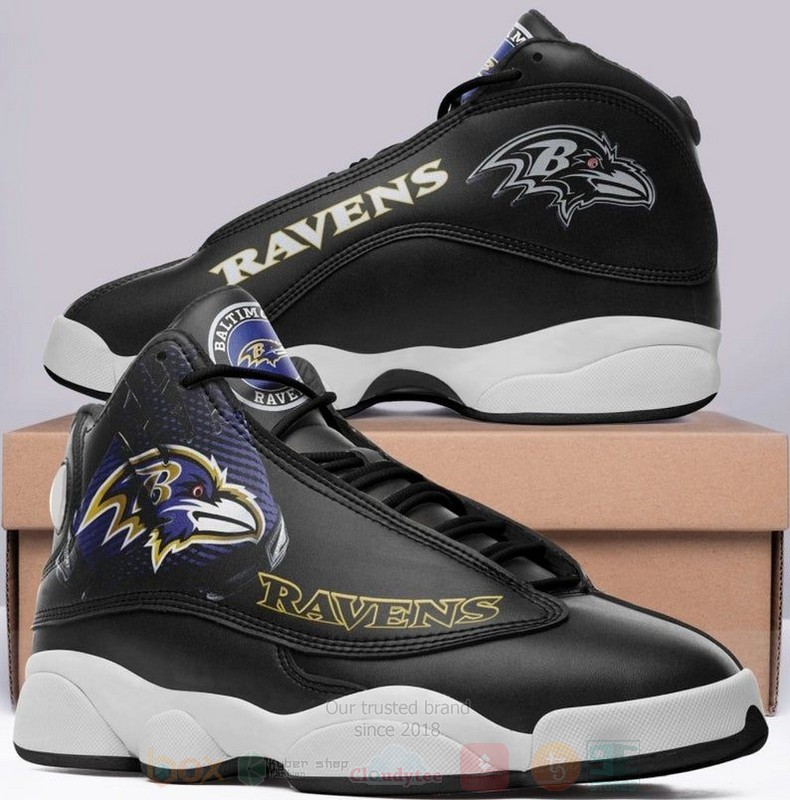 Baltimore Ravens Nfl Big Logo Football Team Air Jordan 13 Shoes Baltimore Ravens Nfl Big Logo Football Team Air Jordan 13 Shoes