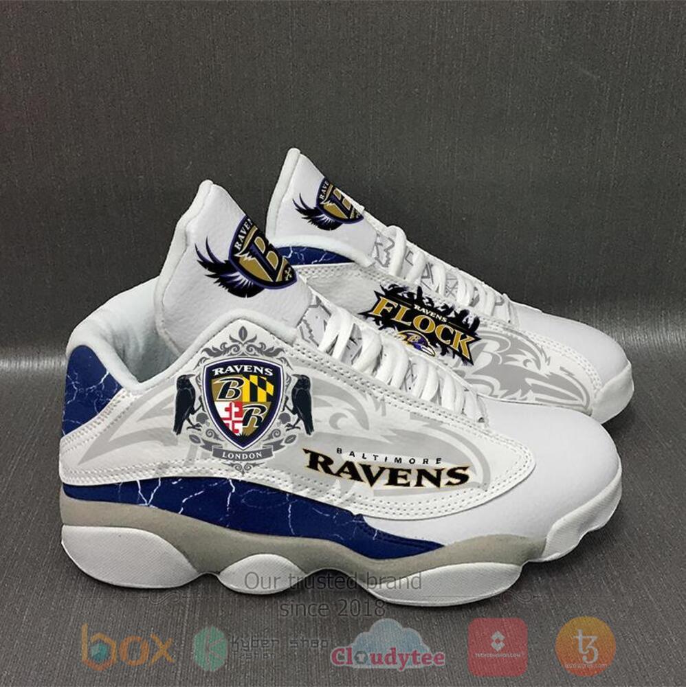 Baltimore Ravens Nfl White Air Jordan 13 Shoes Baltimore Ravens Nfl White Air Jordan 13 Shoes