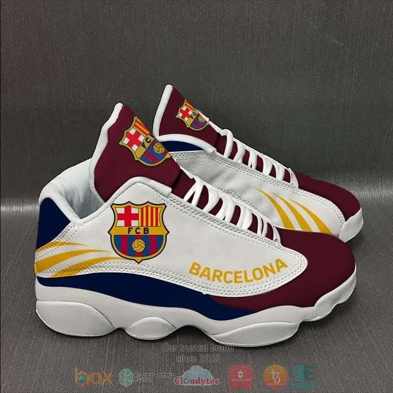 Barcelona Team Football Fcb Team Logo Air Jordan 13 Shoes Barcelona Team Football Fcb Team Logo Air Jordan 13 Shoes