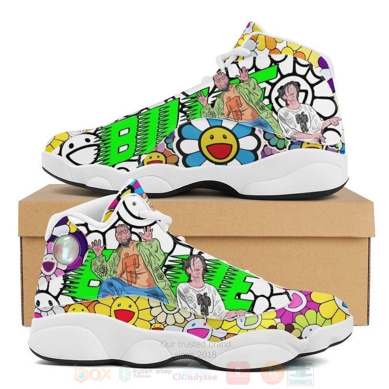 Billie Eilish And Takashi Murakami Sunflower Retro Air Jordan 13 Shoes Billie Eilish And Takashi Murakami Sunflower Retro Air Jordan 13 Shoes