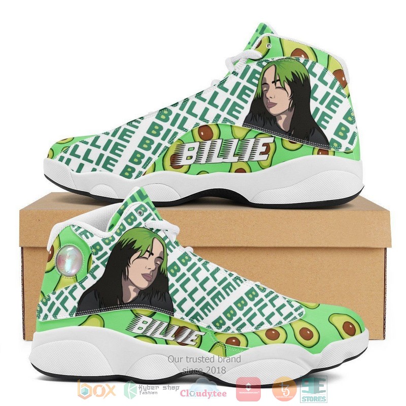 Billie Eilish Music Avocado Air Jordan 13 Shoes Billie Eilish Music Avocado Air Jordan 13 Shoes