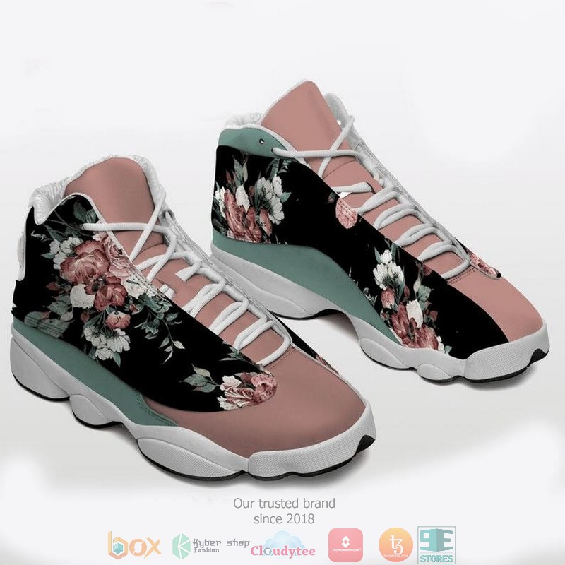Black Floral Air Jordan 13 Sneaker Shoes Black Floral Air Jordan 13 Sneaker Shoes