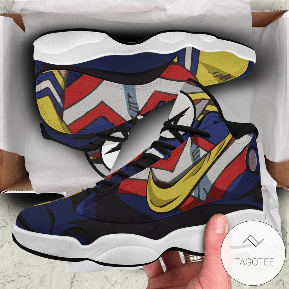Bnha All Might Sneakers Custom Anime My Hero Academia Air Jordan 13 Shoes Gift Idea Bnha All Might Sneakers Custom Anime My Hero Academia Air Jordan 13 Shoes Gift Idea