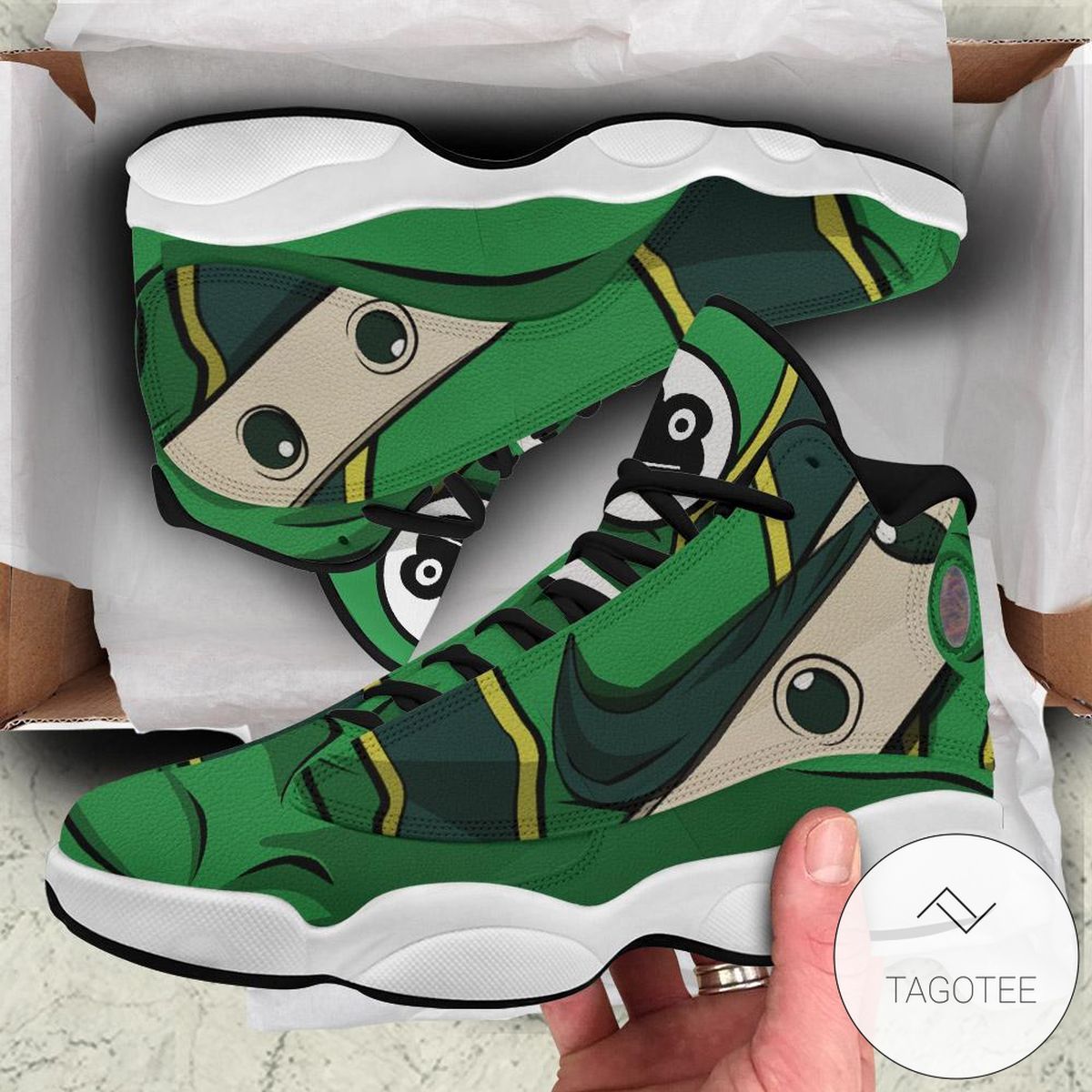 Bnha Froppy Sneakers Custom Anime My Hero Academia Air Jordan 13 Shoes Bnha Froppy Sneakers Custom Anime My Hero Academia Air Jordan 13 Shoes