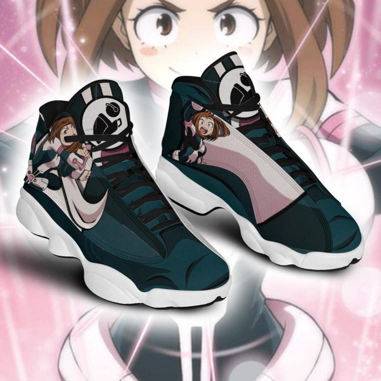 Bnha-Ochako-Uraraka-Anime-My-Hero-Academia-Air-Jordan-13-Shoes-2