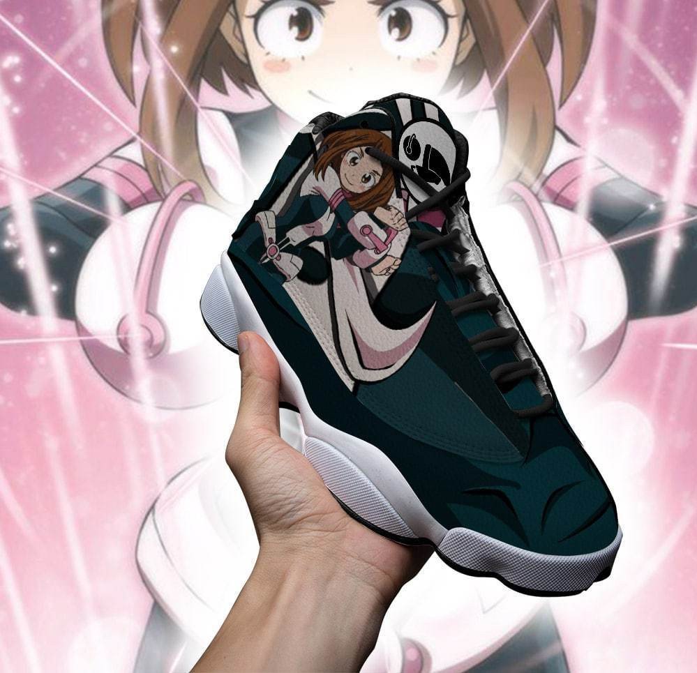 Bnha-Ochako-Uraraka-Anime-My-Hero-Academia-Air-Jordan-13-Shoes-3