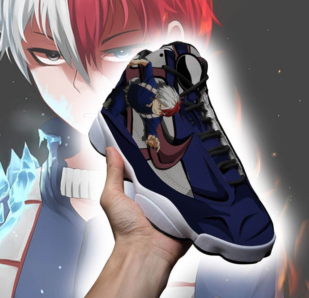 Bnha-Shoto-Todoroki-Anime-My-Hero-Academia-Air-Jordan-13-Shoes-1