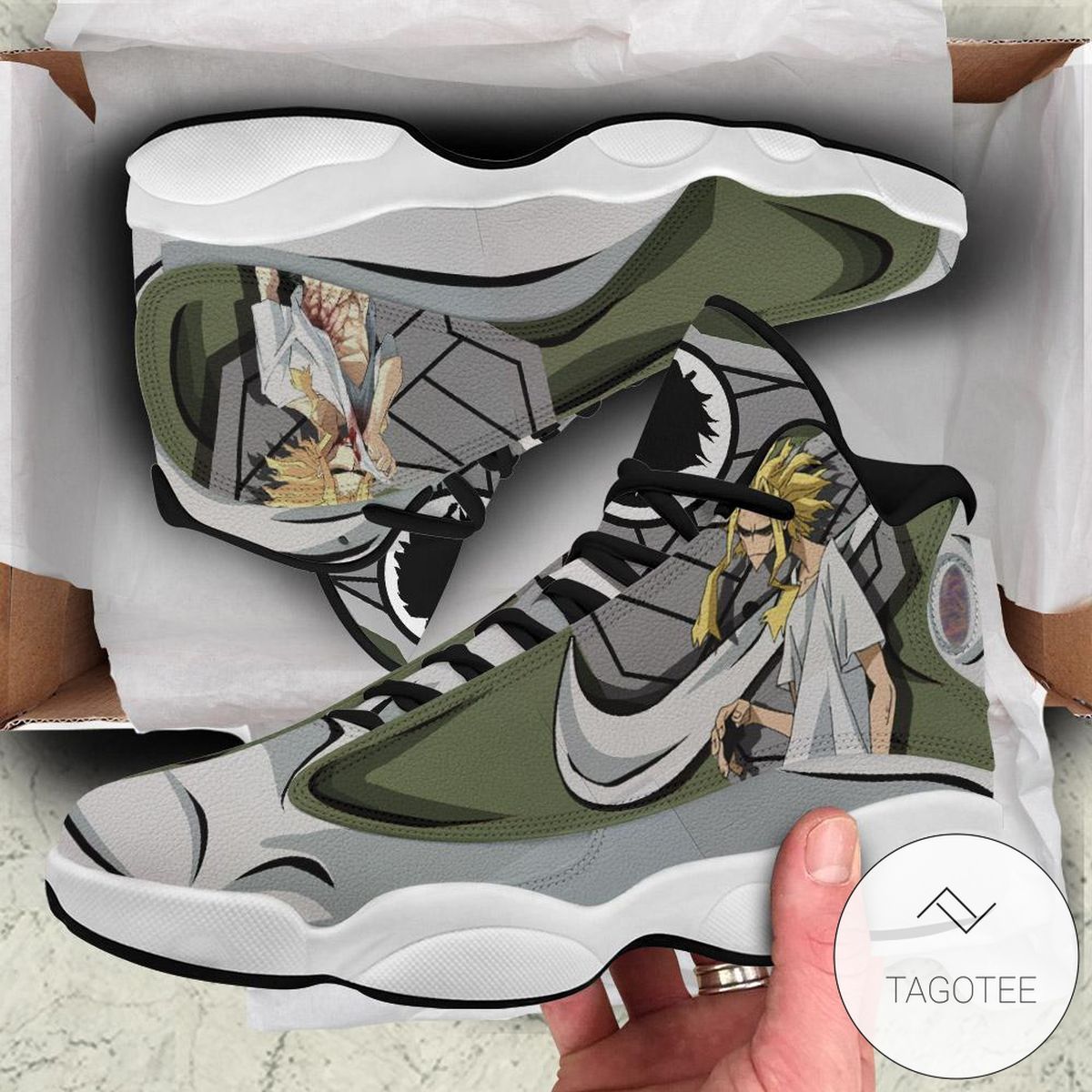 Bnha Toshinori Yagi Sneakers Custom Anime My Hero Academia Air Jordan 13 Shoes Bnha Toshinori Yagi Sneakers Custom Anime My Hero Academia Air Jordan 13 Shoes