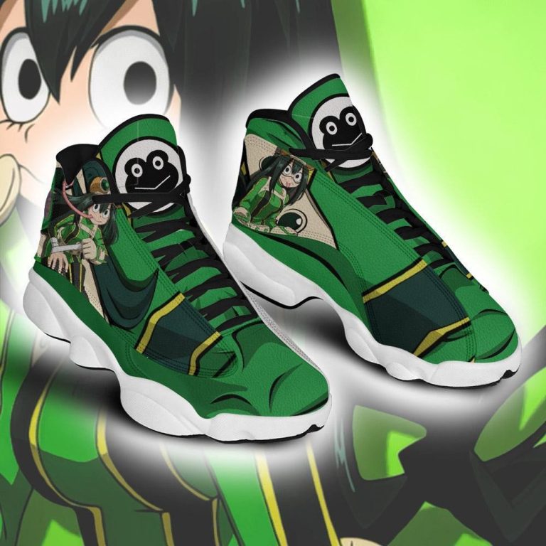 Bnha-Tsuyu-Asui-Anime-My-Hero-Academia-Air-Jordan-13-Shoes-3