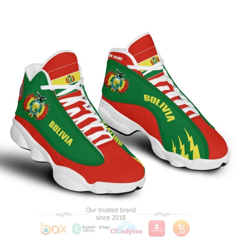 Bolivia-Personalized-Green-Air-Jordan-13-Shoes-2