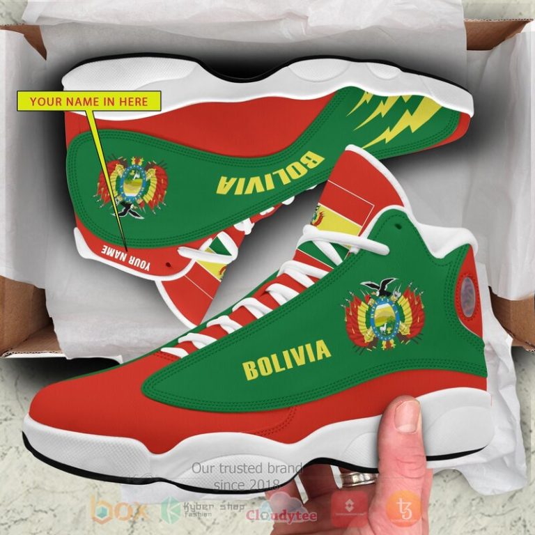 Bolivia-Personalized-Green-Air-Jordan-13-Shoes-3