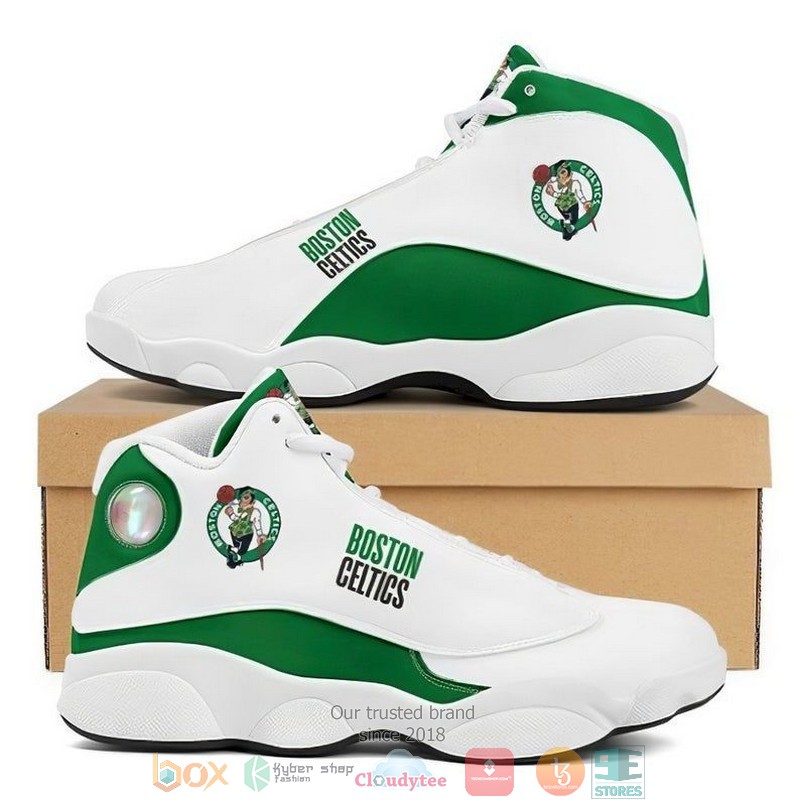 Boston Celtics Football Nba Big Logo Air Jordan 13 Sneaker Shoes Boston Celtics Football Nba Big Logo Air Jordan 13 Sneaker Shoes