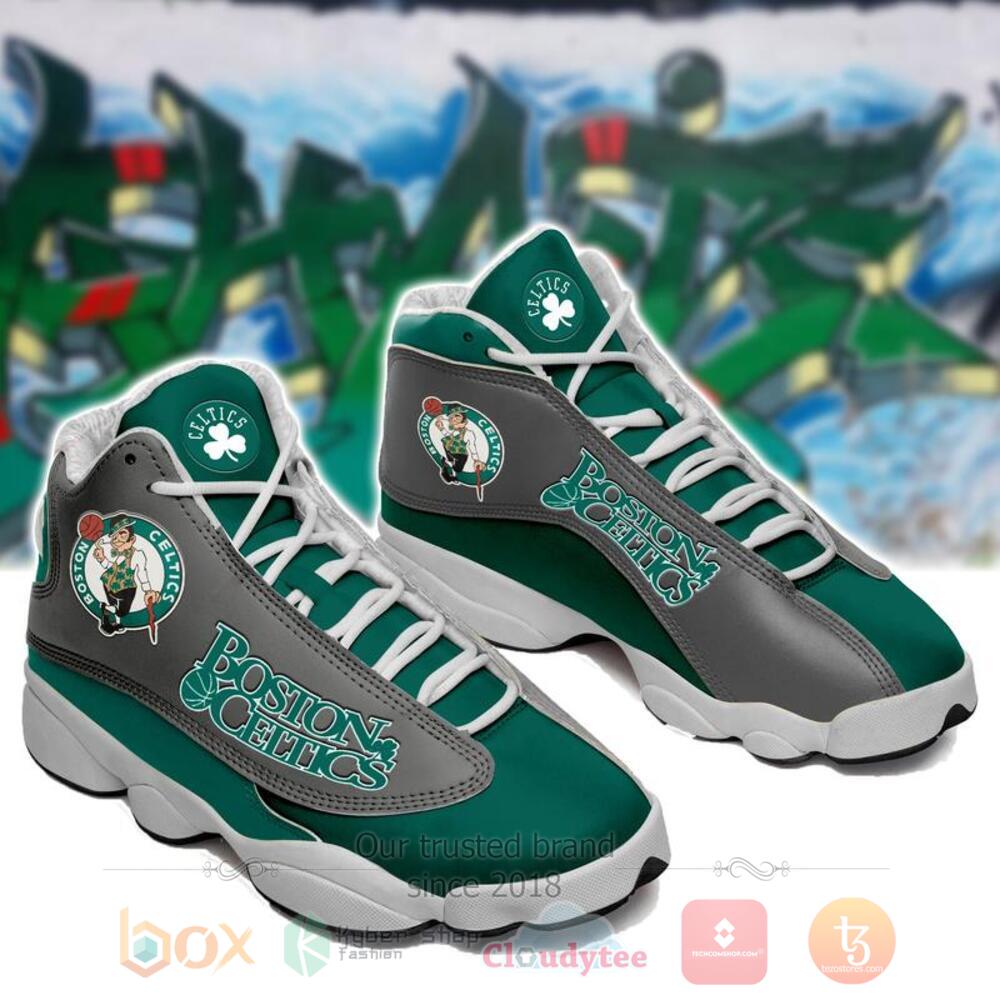 Boston Celtics Nba Green Grey Air Jordan 13 Shoes Boston Celtics Nba Green Grey Air Jordan 13 Shoes