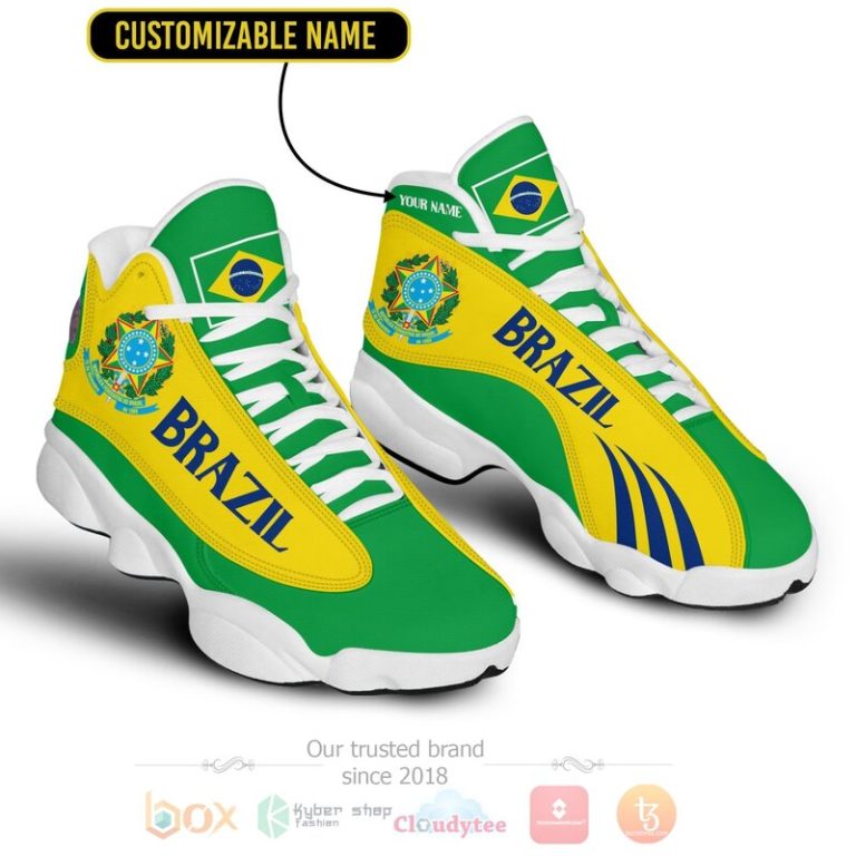 Brazil-Personalized-Air-Jordan-13-Shoes-1