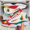 Cameroon Personalized White Air Jordan 13 Shoes