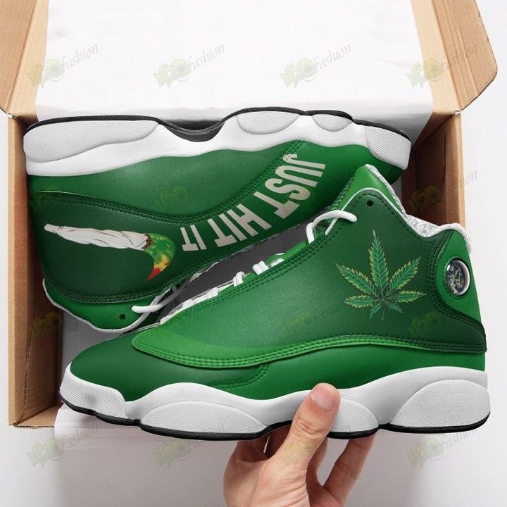 Cannabis Just Hit It Air Jordan 13 Shoes Sneaker Cannabis Just Hit It Air Jordan 13 Shoes Sneaker