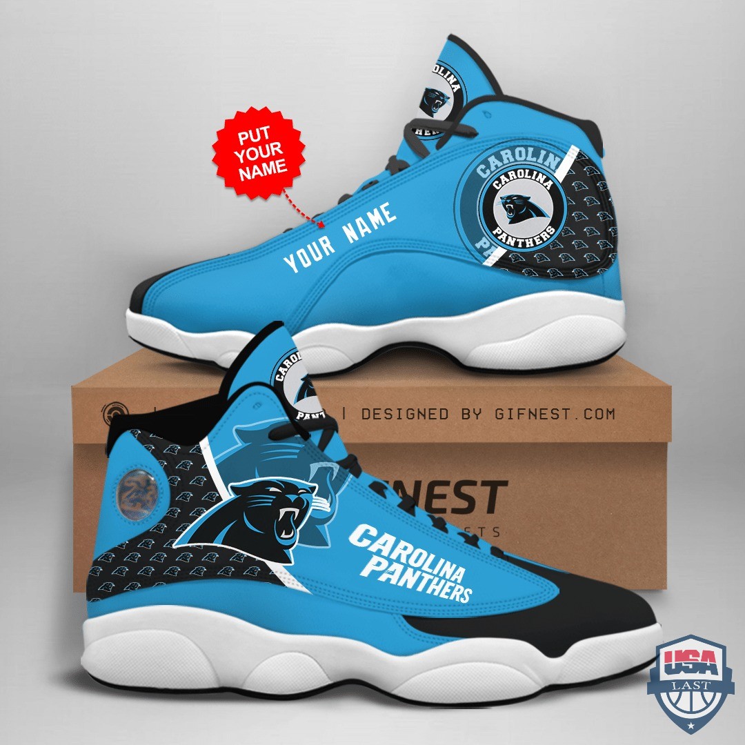 Carolina Panthers Air Jordan 13 Custom Name Personalized Shoes Carolina Panthers Air Jordan 13 Custom Name Personalized Shoes