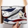 Charlie Brown And Snoopy And Woodstock Cartoon Air Jordan 13 Shoes