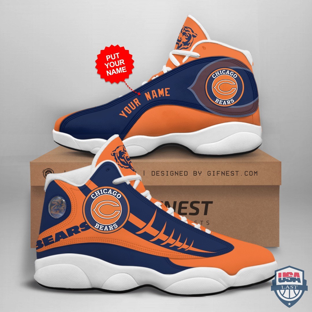 Chicago Bears Air Jordan 13 Custom Name Personalized Shoes Chicago Bears Air Jordan 13 Custom Name Personalized Shoes