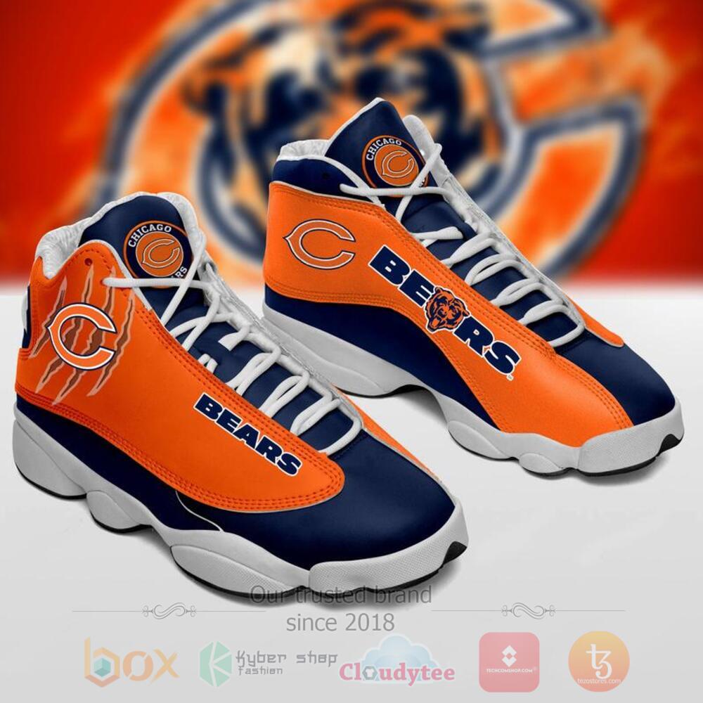 Chicago Bears Nfl Blue Orange Air Jordan 13 Shoes Chicago Bears Nfl Blue Orange Air Jordan 13 Shoes