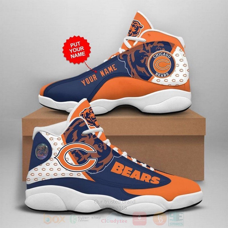 Chicago Bears Nfl Custom Name Air Jordan 13 Shoes Chicago Bears Nfl Custom Name Air Jordan 13 Shoes
