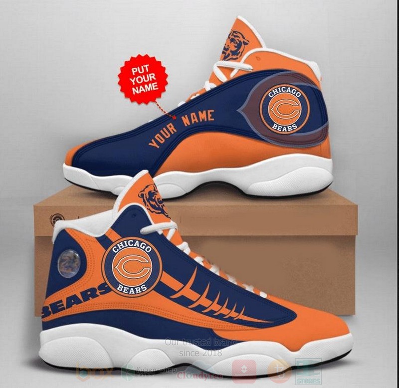 Chicago Bears Nfl Football Team Custom Name Air Jordan 13 Shoes Chicago Bears Nfl Football Team Custom Name Air Jordan 13 Shoes