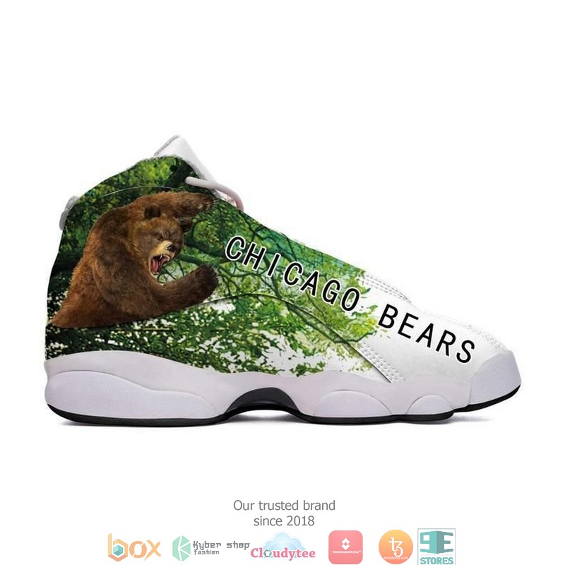 Chicago Bears Nfl Nature Bear Air Jordan 13 Sneaker Shoes Chicago Bears Nfl Nature Bear Air Jordan 13 Sneaker Shoes