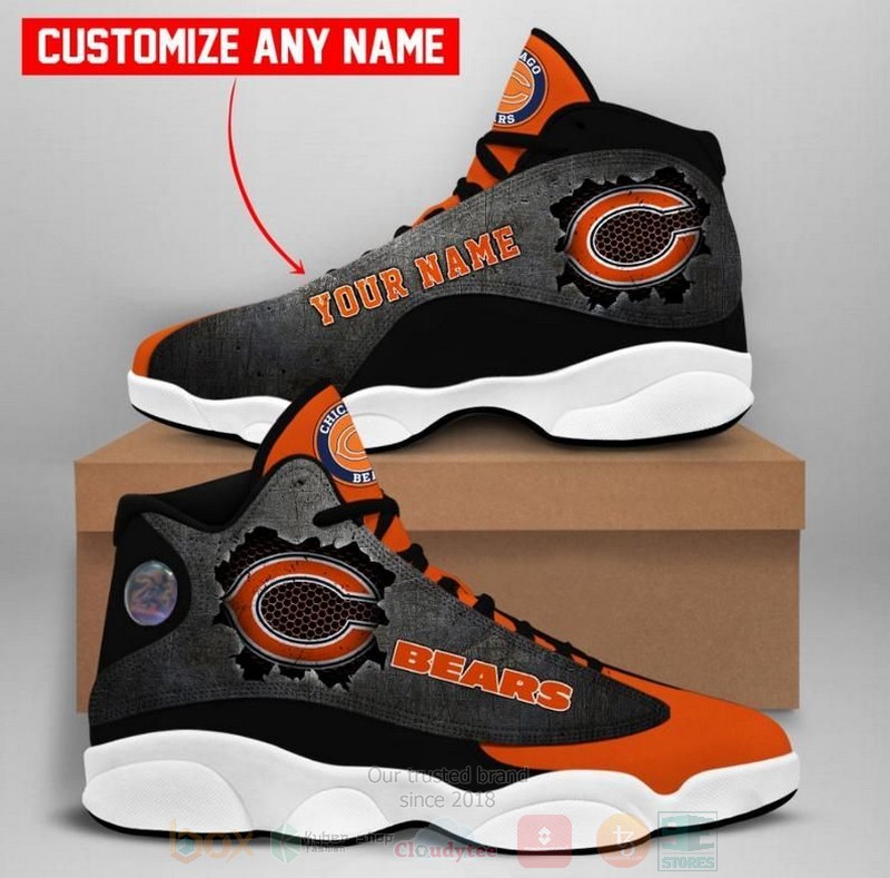 Chicago Bears Team Nfl Custom Name Air Jordan 13 Shoes Chicago Bears Team Nfl Custom Name Air Jordan 13 Shoes
