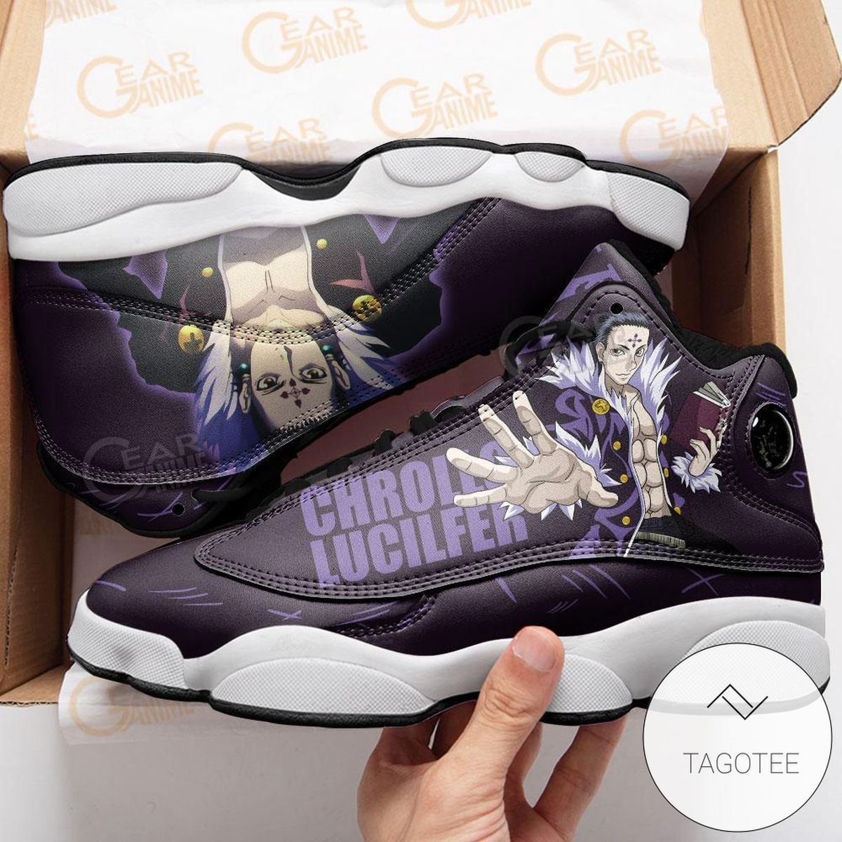 Chrollo Lucilfer Sneakers Custom Anime Hunter X Hunter Air Jordan 13 Shoes Chrollo Lucilfer Sneakers Custom Anime Hunter X Hunter Air Jordan 13 Shoes