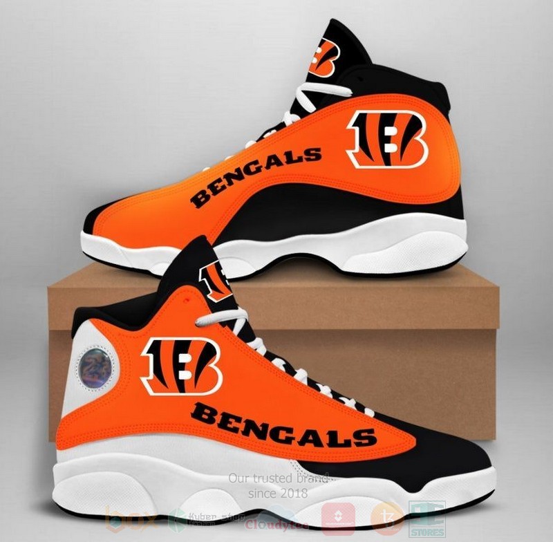 Cincinnati Bengals Nfl Big Logo Football Team Air Jordan 13 Shoes Cincinnati Bengals Nfl Big Logo Football Team Air Jordan 13 Shoes