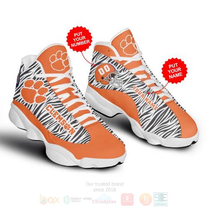 Clemson Tigers Football Ncaa Personalized Air Jordan 13 Shoes Clemson Tigers Football Ncaa Personalized Air Jordan 13 Shoes