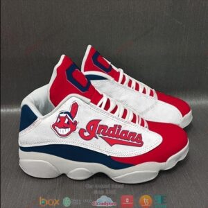 Cleveland Indians Mlb Air Jordan 13 Sneaker Shoes
