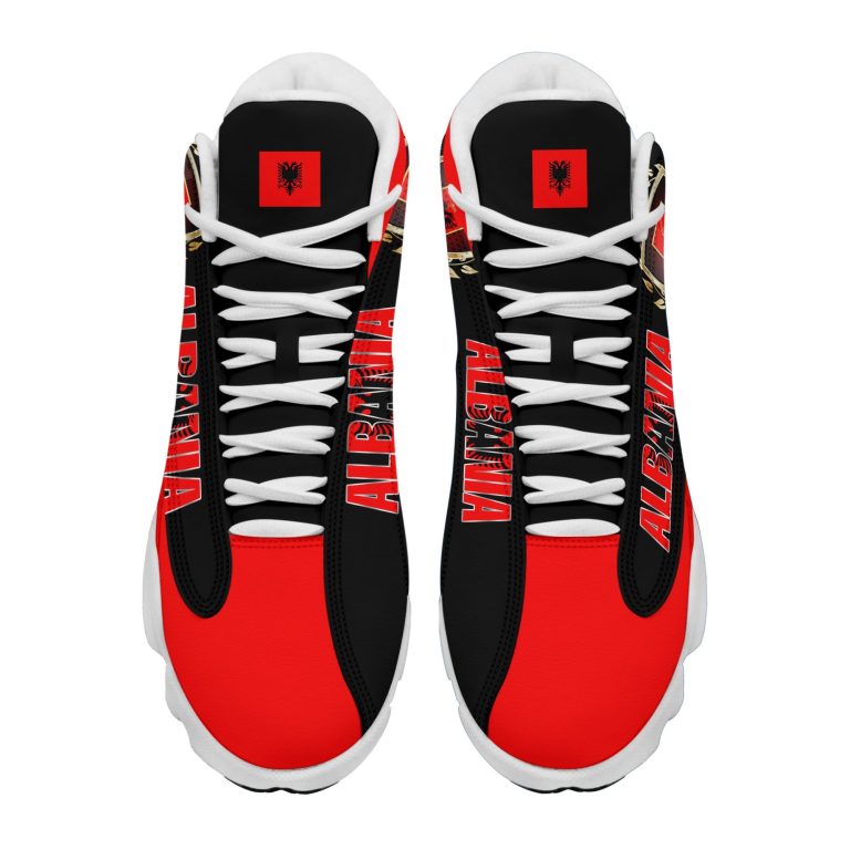Coat-Of-Arms-Of-Albania-Black-Red-Air-Jordan-13-Shoes-1