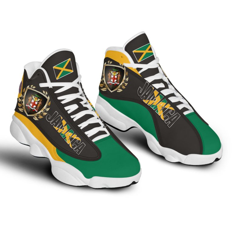 Coat-Of-Arms-Of-Jamaica-Flag-Air-Jordan-13-Shoes-1