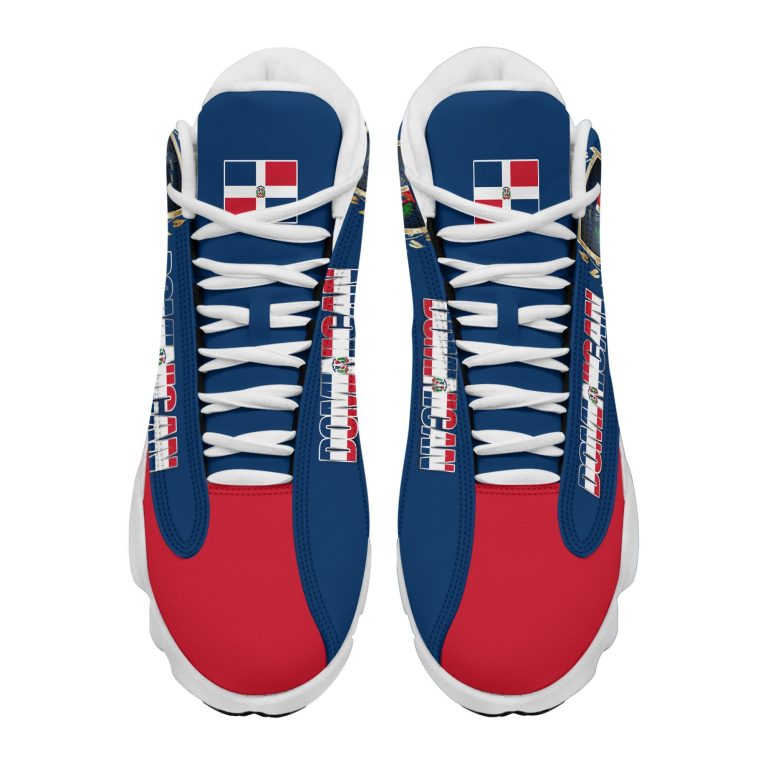 Coat-Of-Arms-Of-The-Dominican-Republic-Blue-Red-Air-Jordan-13-Shoes-1