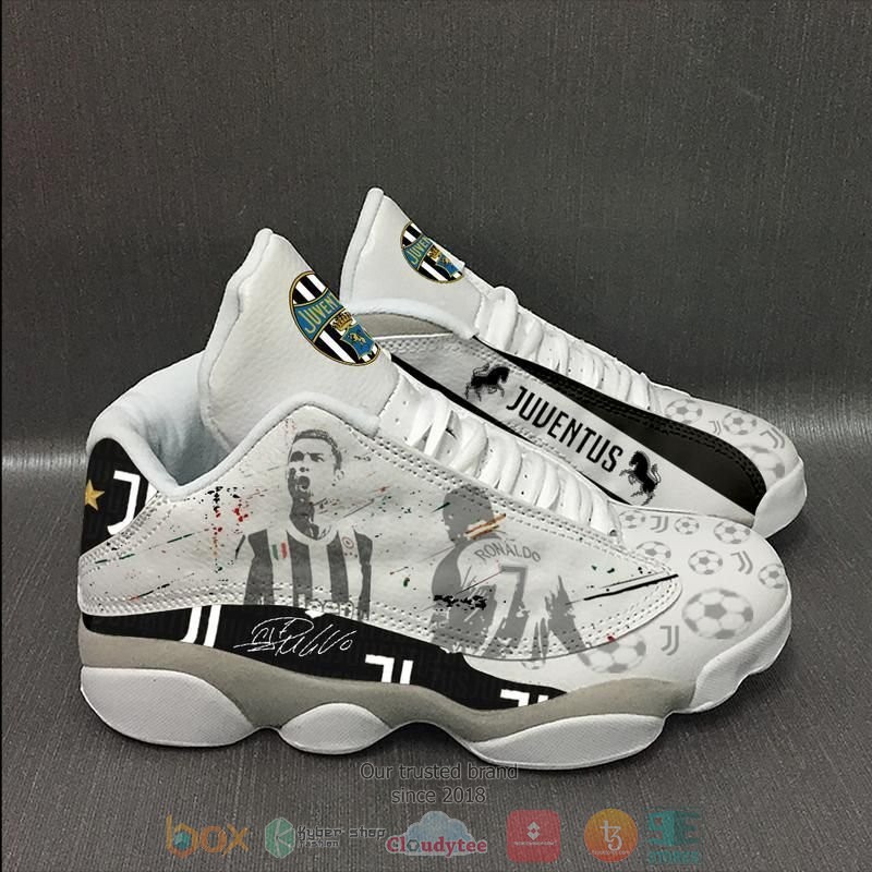 Cristiano Ronaldo Football Cr7 Juventus White Air Jordan 13 Shoes Cristiano Ronaldo Football Cr7 Juventus White Air Jordan 13 Shoes