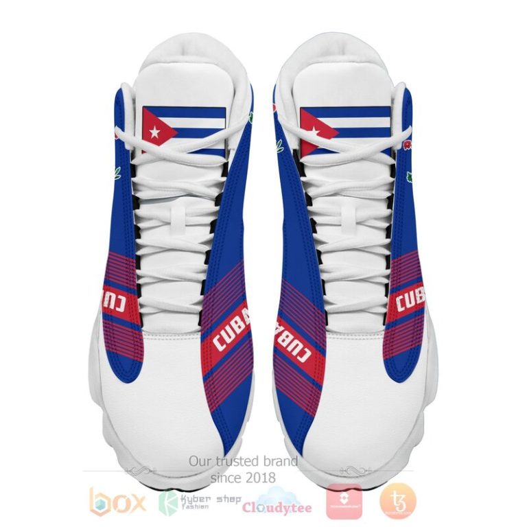 Cuba-Personalized-White-Air-Jordan-13-Shoes-2