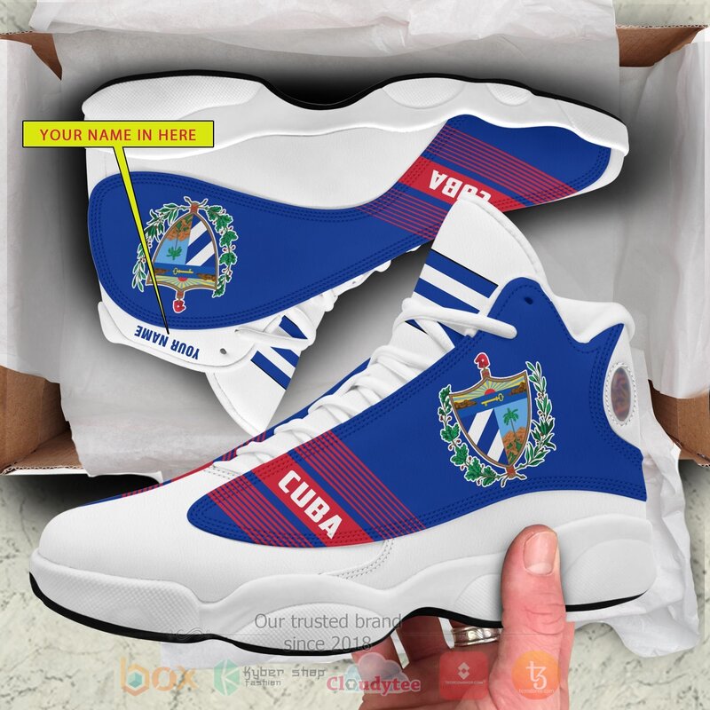 Cuba Personalized White Air Jordan 13 Shoes Cuba Personalized White Air Jordan 13 Shoes
