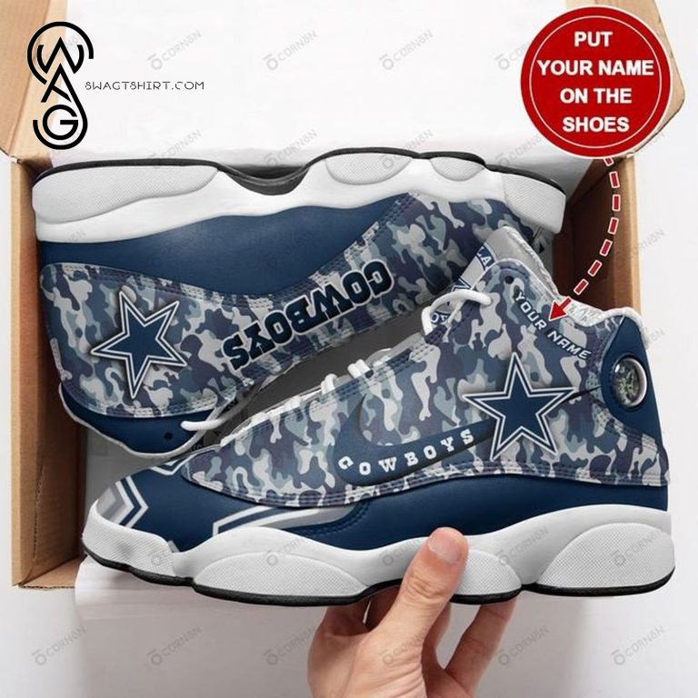 Custom-Dallas-Cowboys-Football-Team-Air-Jordan-13-Shoes-1