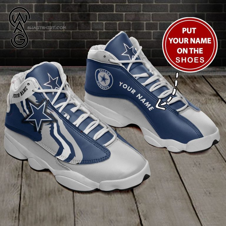 Custom-Dallas-Cowboys-Sport-Team-Air-Jordan-13-Shoes-1