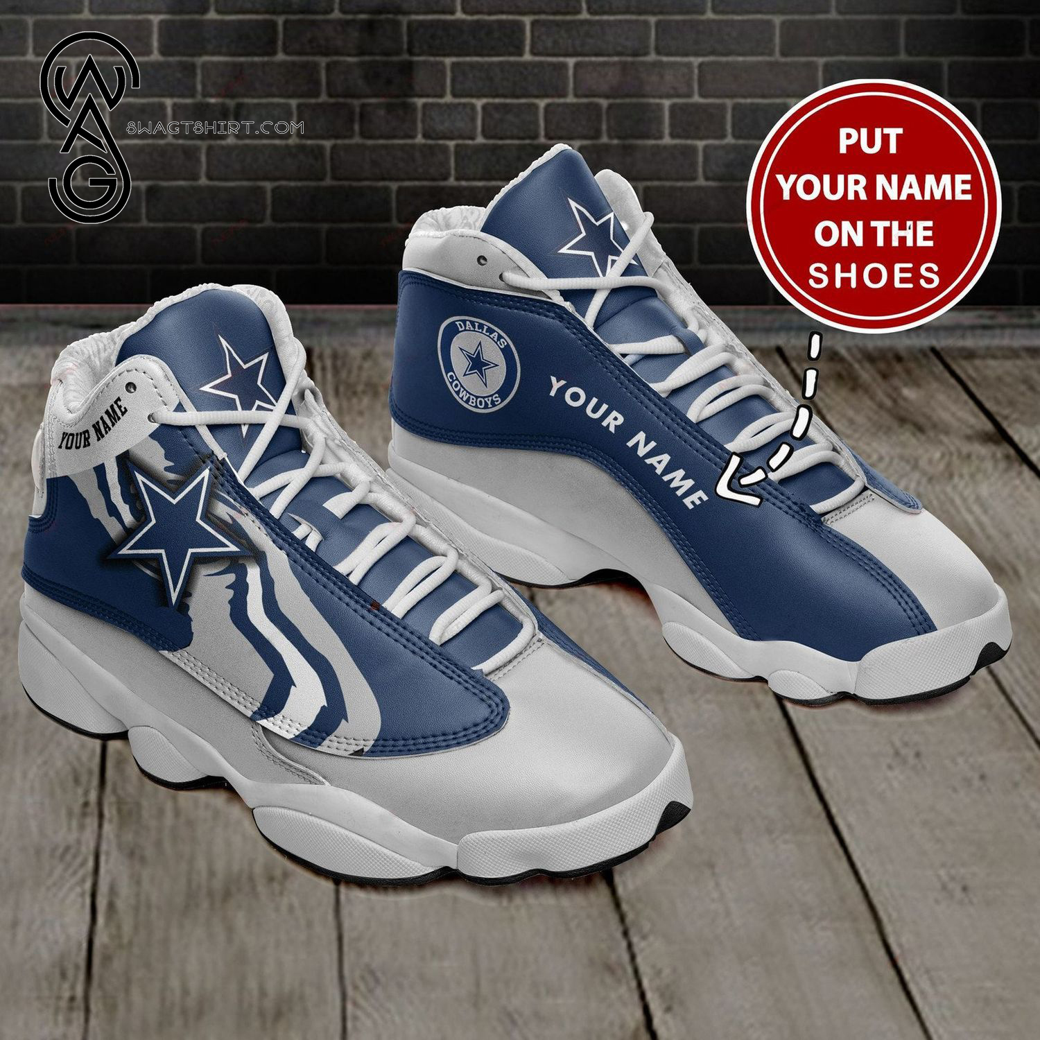 Custom Dallas Cowboys Sport Team Air Jordan 13 Shoes Custom Dallas Cowboys Sport Team Air Jordan 13 Shoes