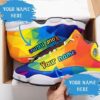 Custom Name Lgbt Color Pattern All Over Printed Air Jordan 13 Sneakers