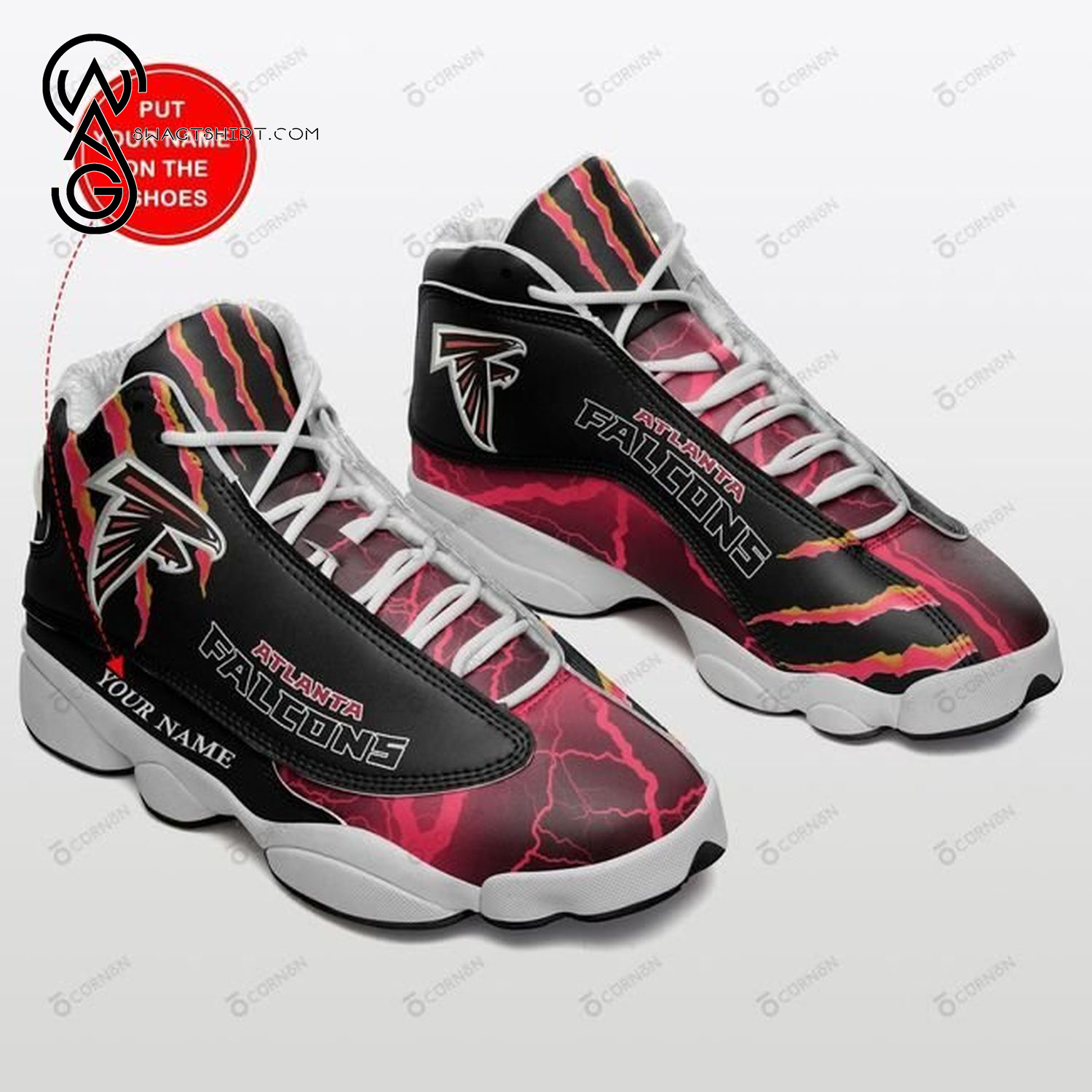 Custom Nfl Atlanta Falcons Air Jordan 13 Shoes Custom Nfl Atlanta Falcons Air Jordan 13 Shoes