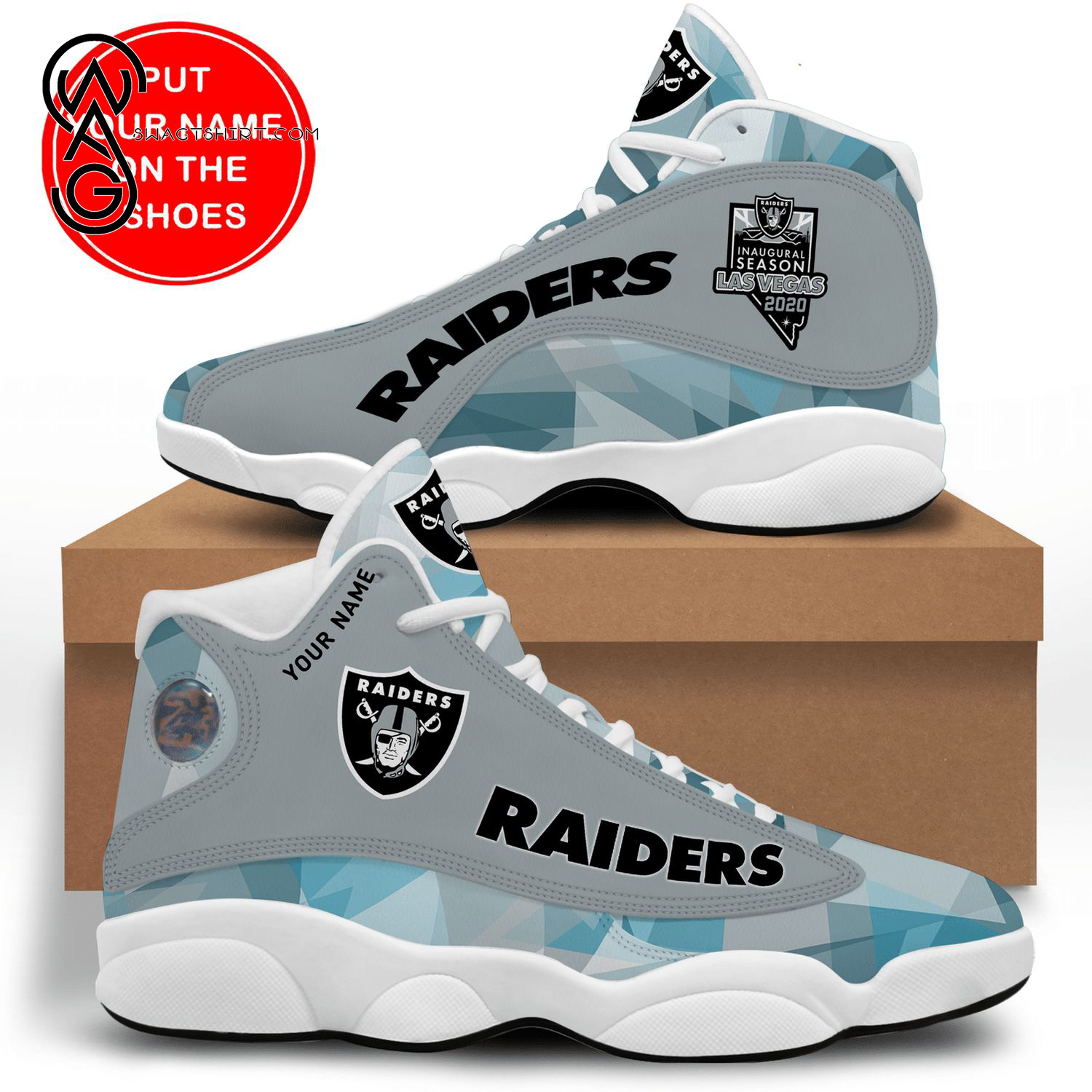 Custom Oakland Raiders Sport Team Air Jordan 13 Shoes Custom Oakland Raiders Sport Team Air Jordan 13 Shoes