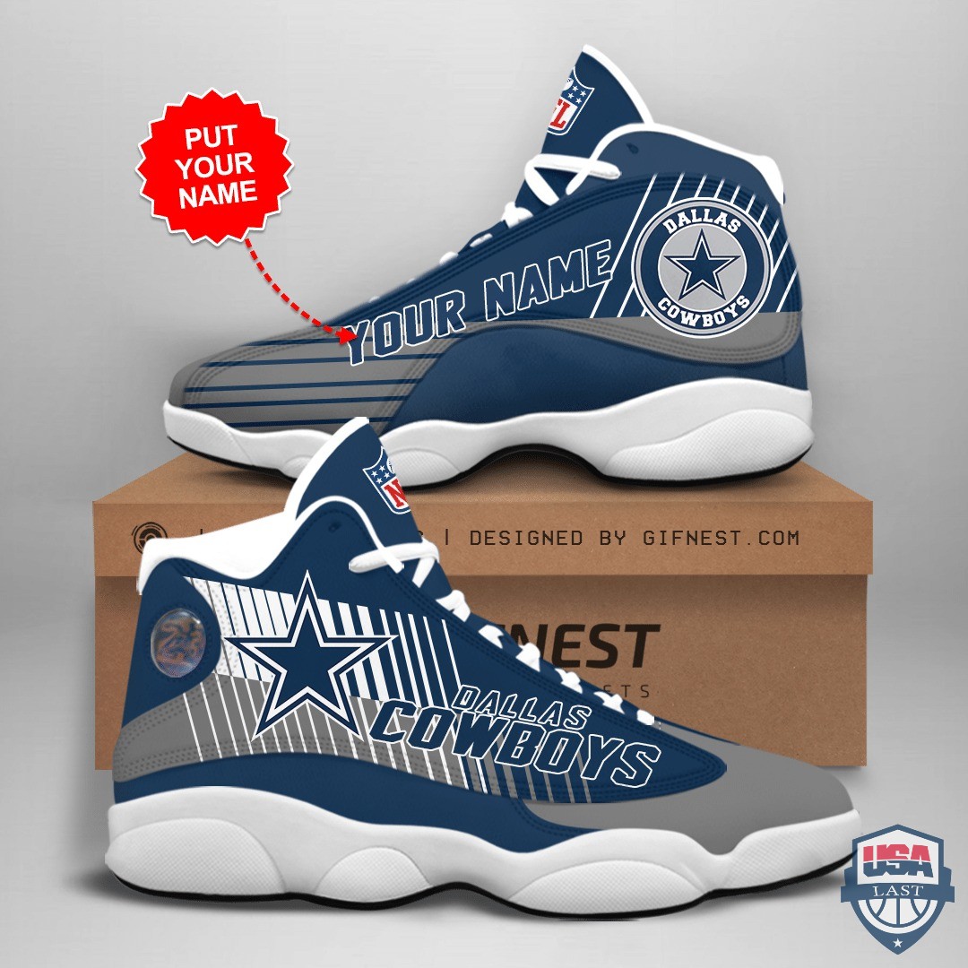 Dallas Cowboys 02 Air Jordan 13 Custom Name Personalized Shoes Dallas Cowboys 02 Air Jordan 13 Custom Name Personalized Shoes