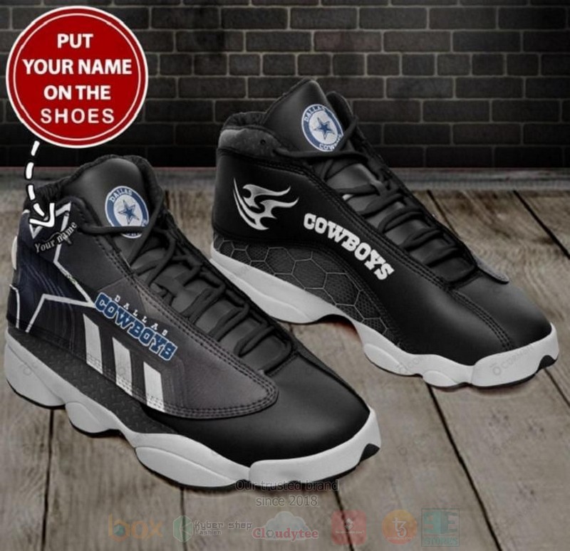 Dallas Cowboys Nfl Custom Name Air Jordan 13 Shoes 2 Dallas Cowboys Nfl Custom Name Air Jordan 13 Shoes 2