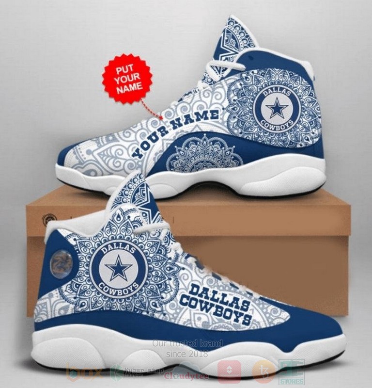 Dallas Cowboys Nfl Mandala Football Team Custom Name Air Jordan 13 Shoes Dallas Cowboys Nfl Mandala Football Team Custom Name Air Jordan 13 Shoes