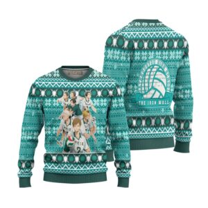 Date Tech High Ugly Christmas Sweater Haikyuu Anime Xmas Gift