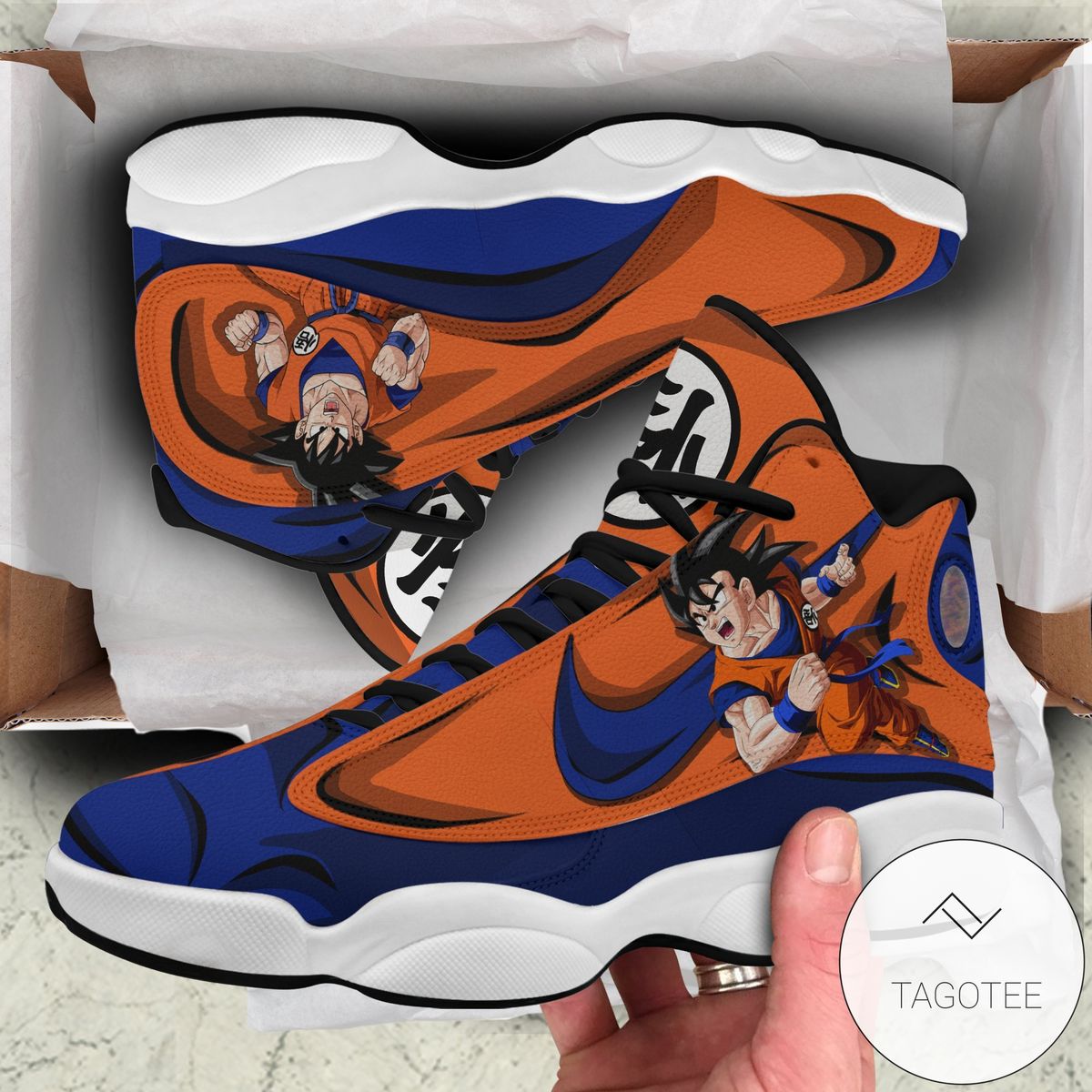 Dbz Goku Sneakers Custom Anime Dragon Ball Air Jordan 13 Shoes Dbz Goku Sneakers Custom Anime Dragon Ball Air Jordan 13 Shoes